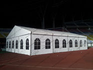 Temporary Marquee Tent 15M Clear Span with Church Windows or Decoration for Outdoor Refugee or Parties