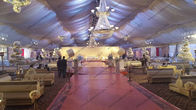 30m Width 1000 Guests Capacity Outdoor Event Tent White Lining Curtain For Conference or Wedding Event