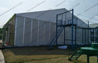 Big Movable Outdoor Warehouse Storage Tent , Canvas Storage Tent Sandwich Panel Walling System