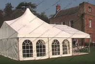 Custom Made Mixed High Peak Wedding Party PVC Tent For 500 Person capacity Event